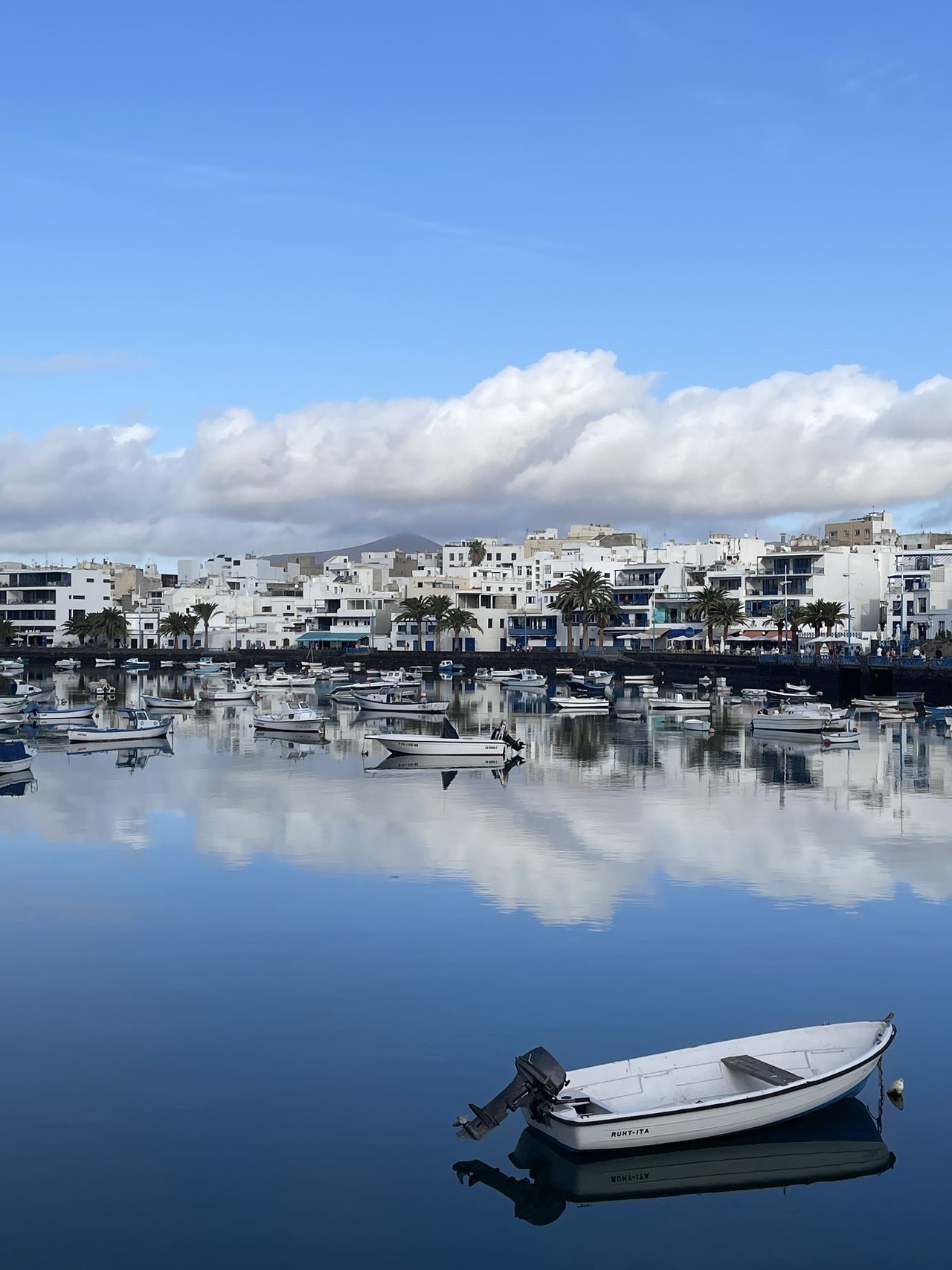 Boats in the Charco de San Ginés in Arrecife